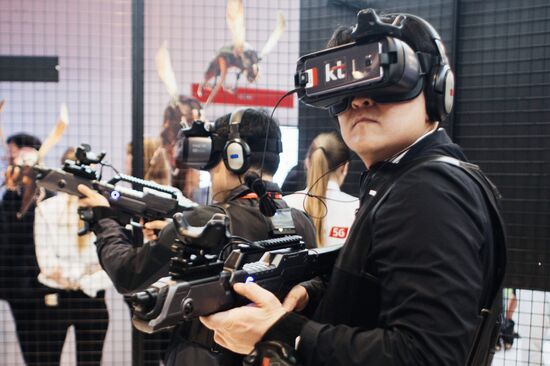 Mobile World Congress 2018 exhibition in Barcelona
