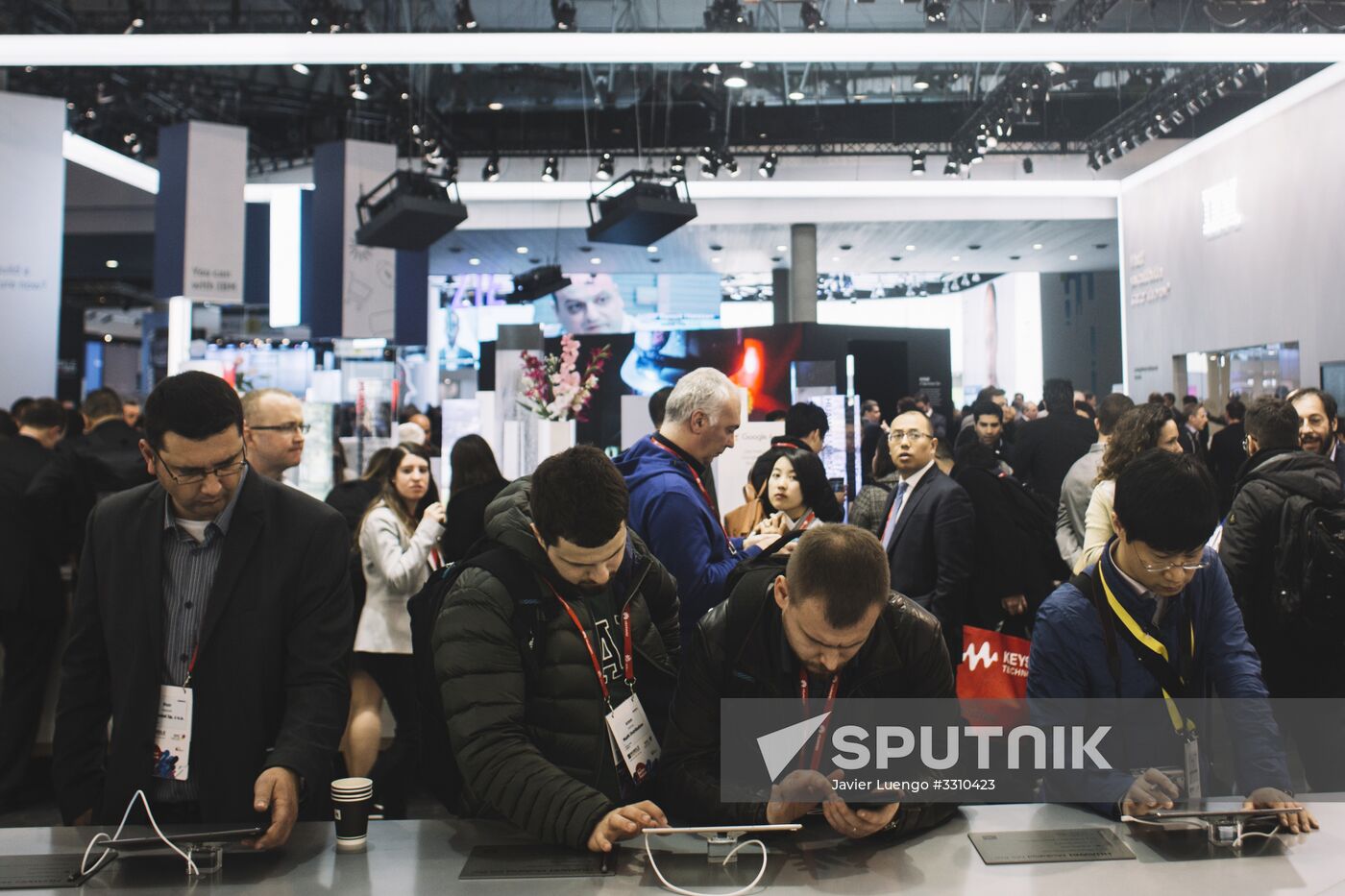 Mobile World Congress 2018 exhibition in Barcelona