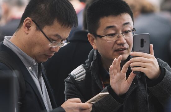 Mobile World Congress 2018 exhibition in Barcelona