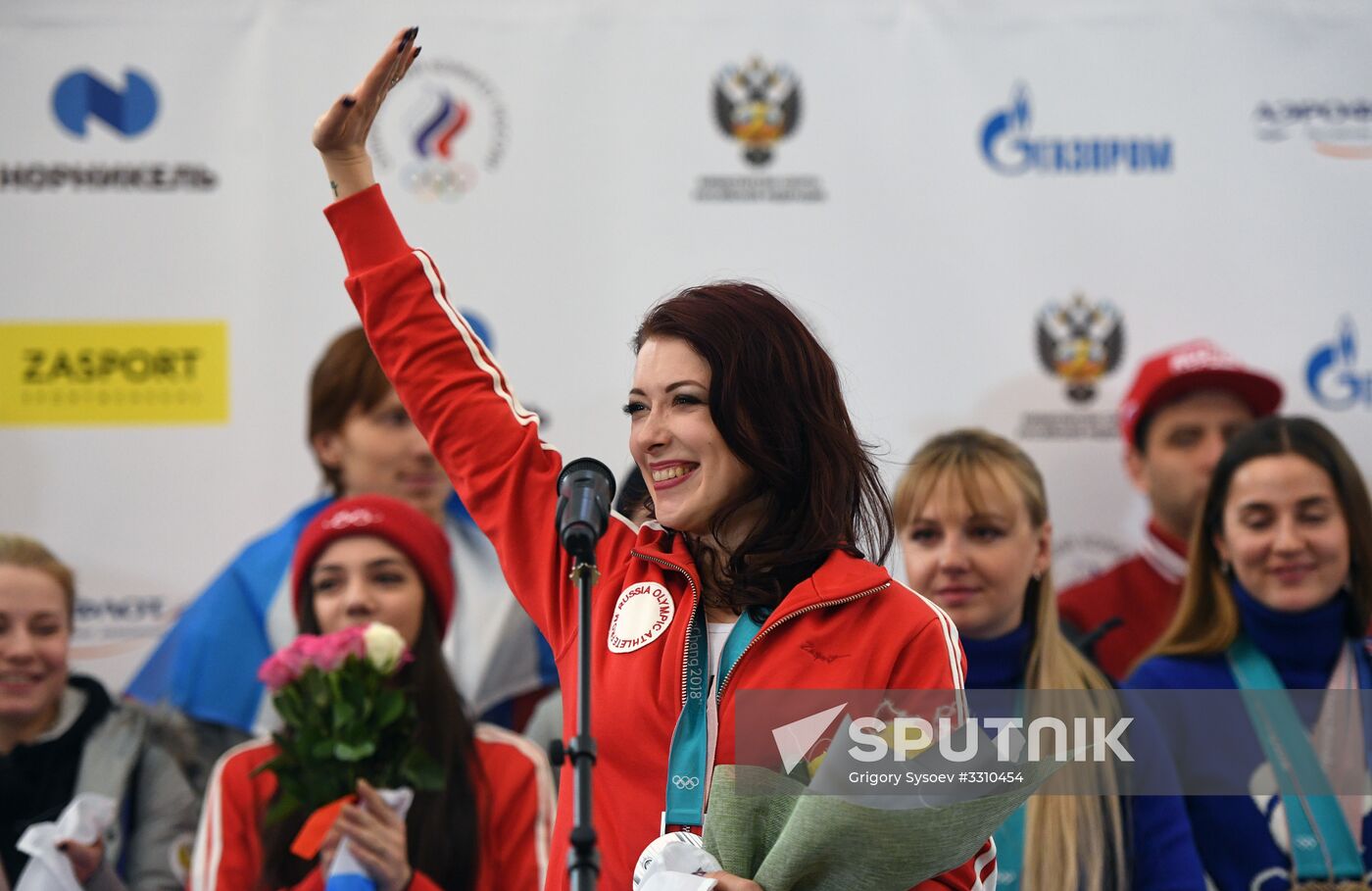 Russian 2018 Olympians are welcomed home