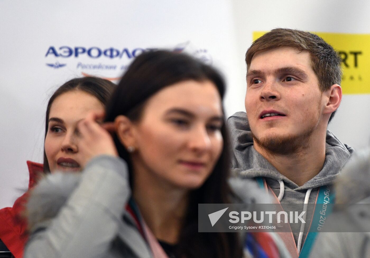 Russian 2018 Olympians are welcomed home