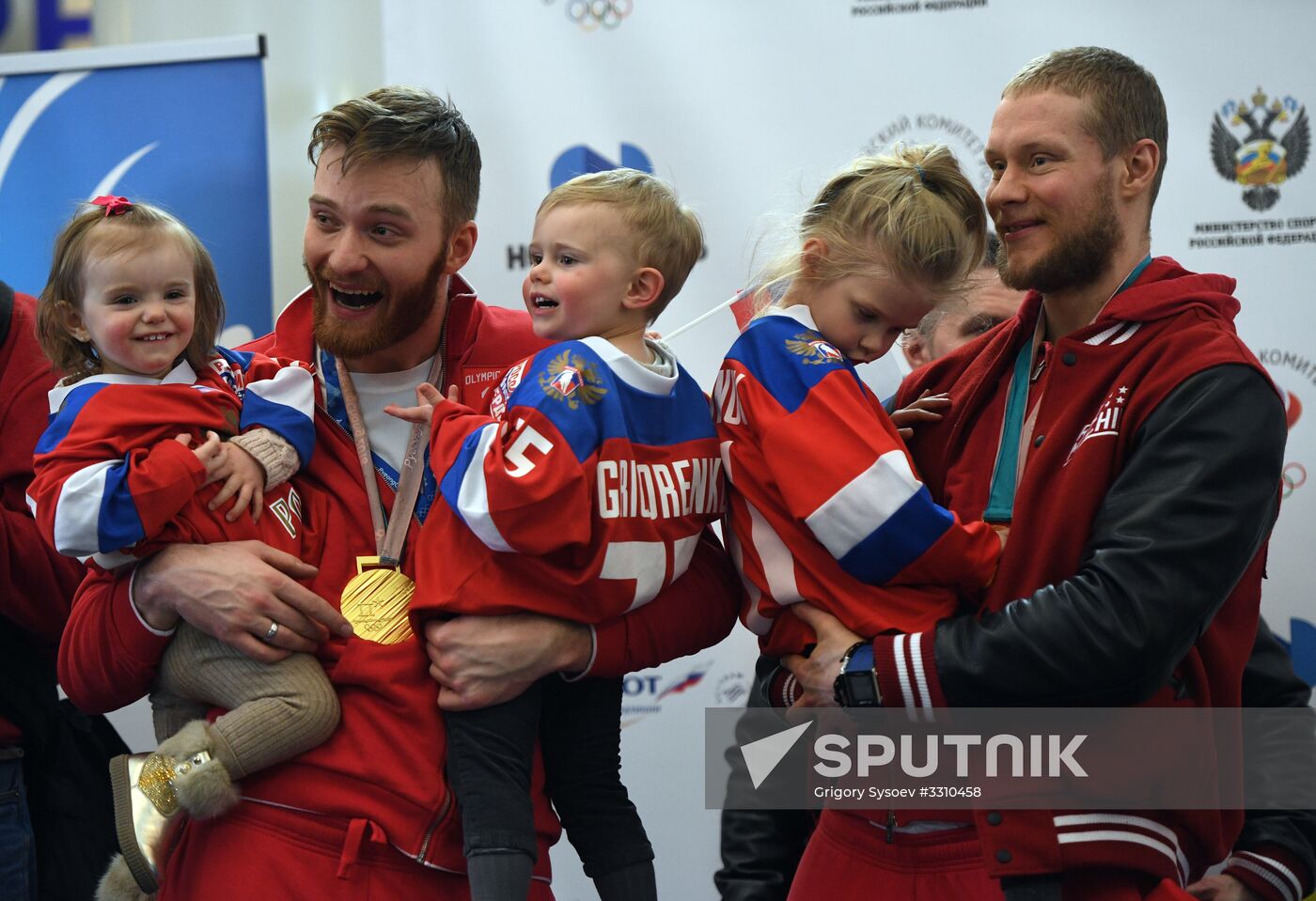 Russian 2018 Olympians are welcomed home