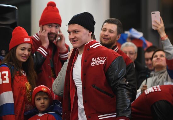 Russian 2018 Olympians are welcomed home