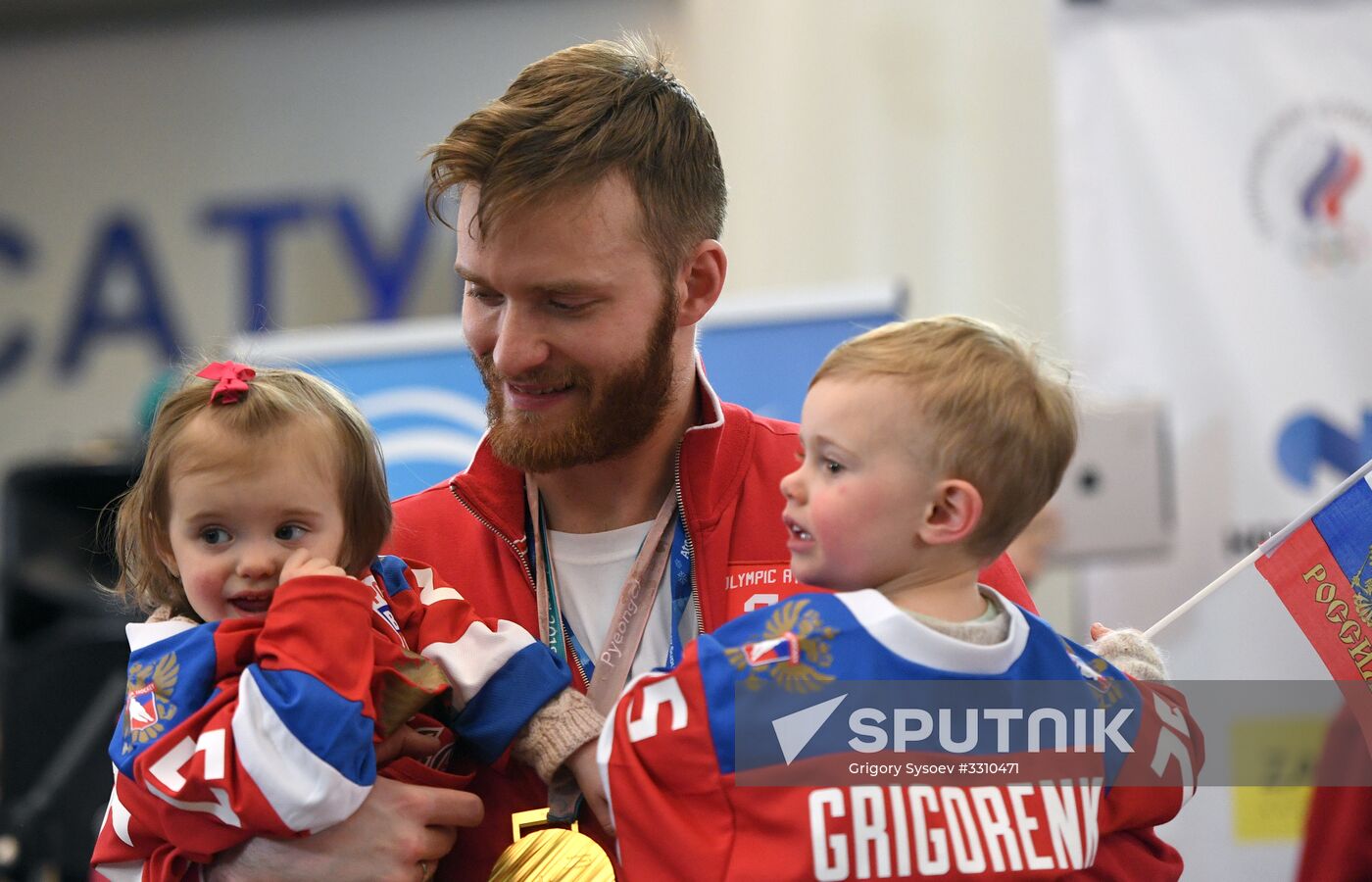 Russian 2018 Olympians are welcomed home