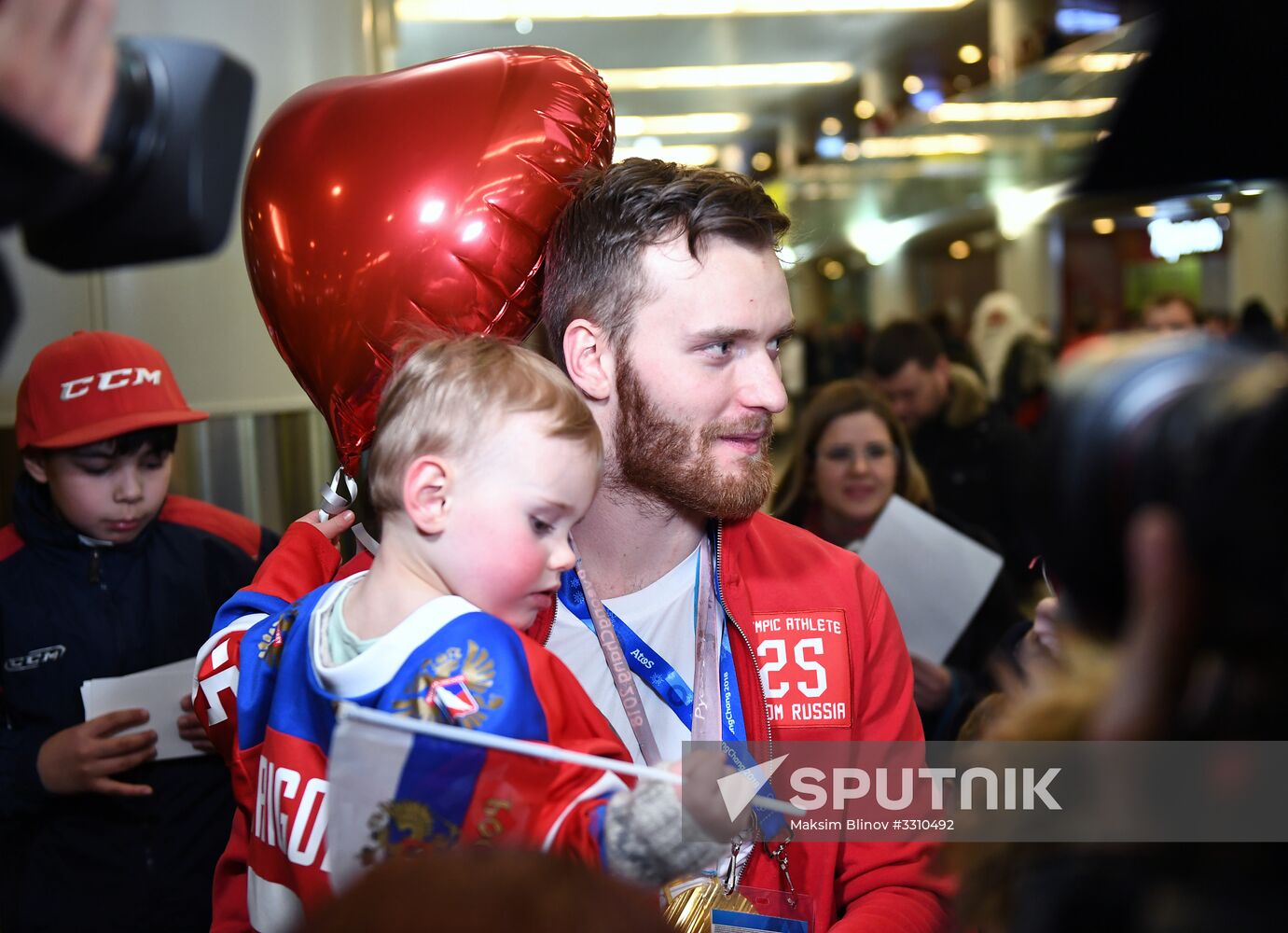 Russian 2018 Olympians are welcomed home