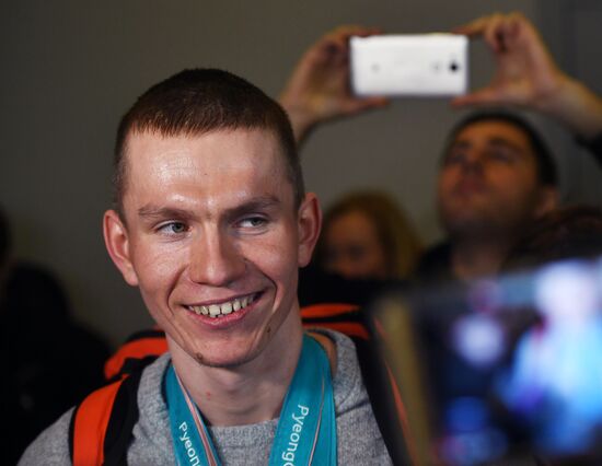 Russian 2018 Olympians are welcomed home