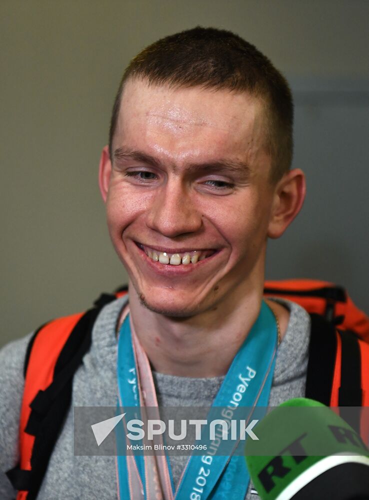 Russian 2018 Olympians are welcomed home