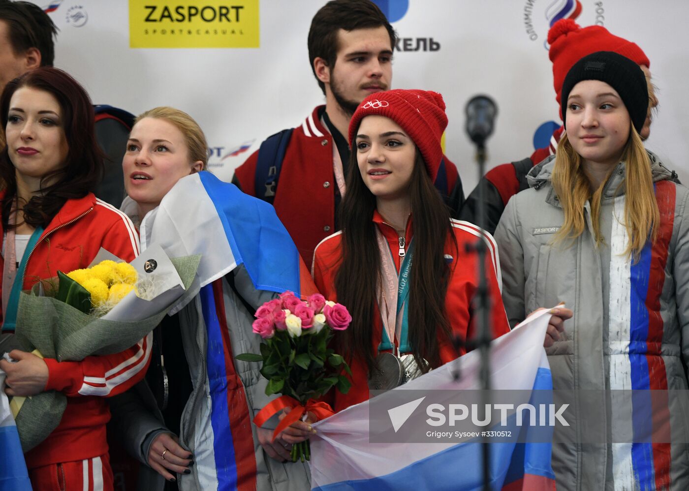 Russian 2018 Olympians are welcomed home