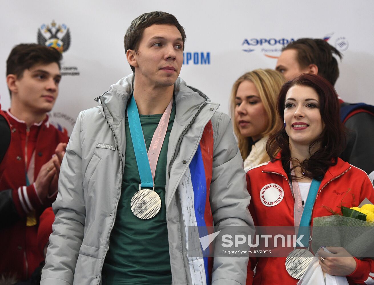 Russian 2018 Olympians are welcomed home