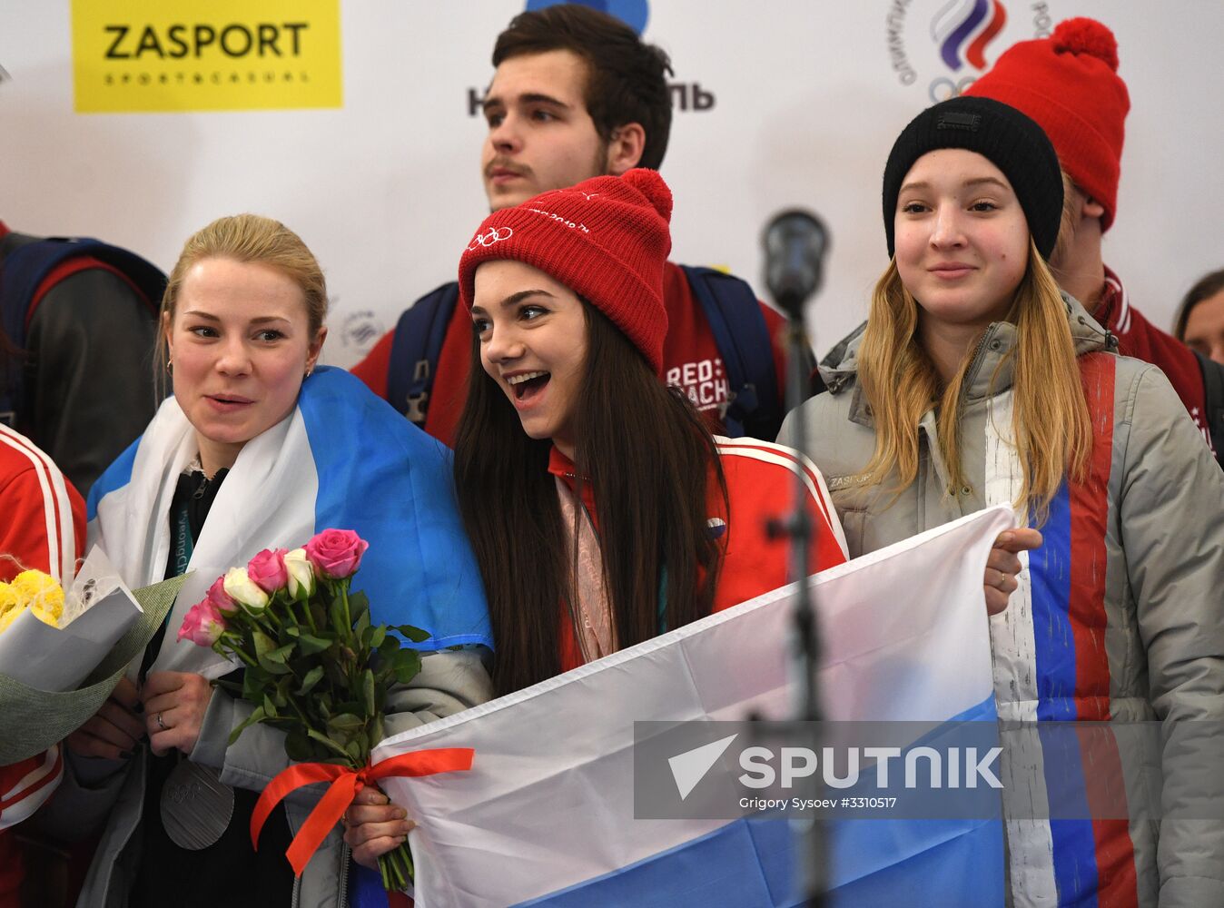 Russian 2018 Olympians are welcomed home