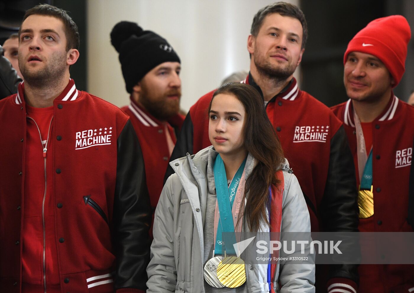 Russian 2018 Olympians are welcomed home