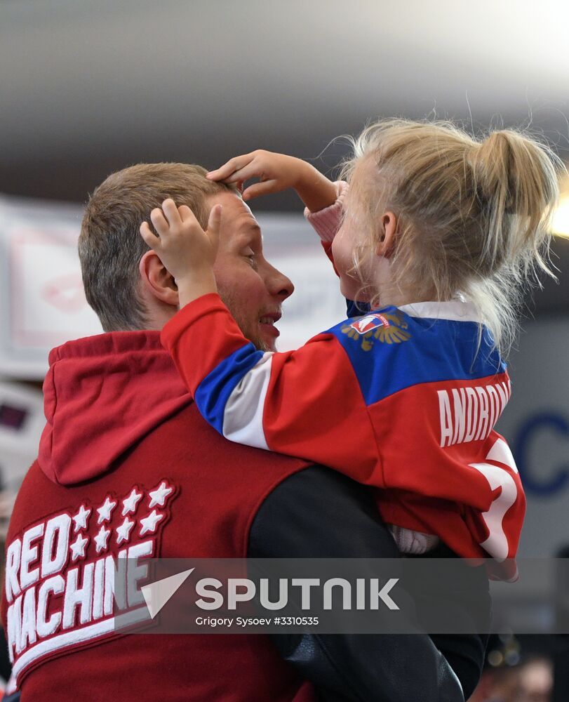 Russian 2018 Olympians are welcomed home