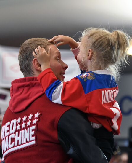Russian 2018 Olympians are welcomed home