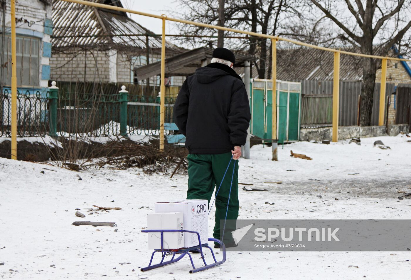 Aftermath of shelling in Donetsk Region