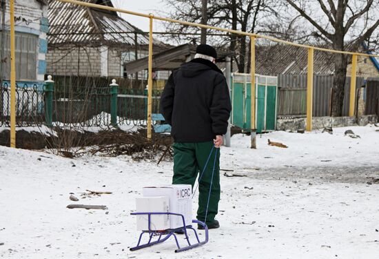 Aftermath of shelling in Donetsk Region