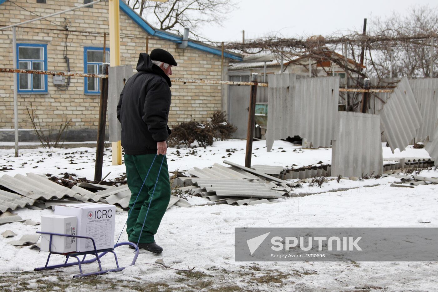 Aftermath of shelling in Donetsk Region