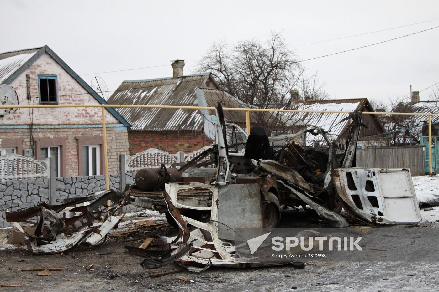 Shooting aftermath in Donetsk Region