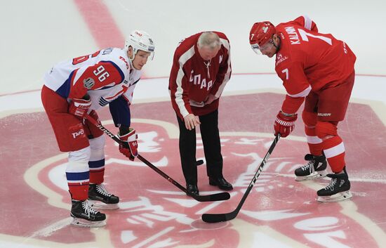 Ice hockey. KHL. Spartak vs. Lokomotiv