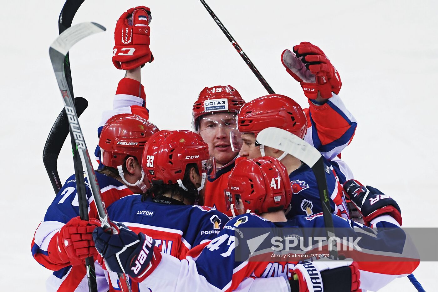 Ice hockey. KHL. CSKA vs. Severstal