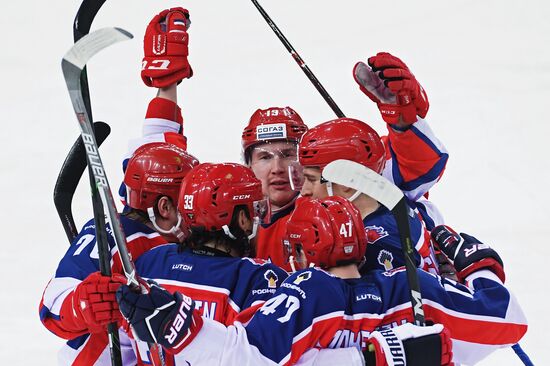 Ice hockey. KHL. CSKA vs. Severstal
