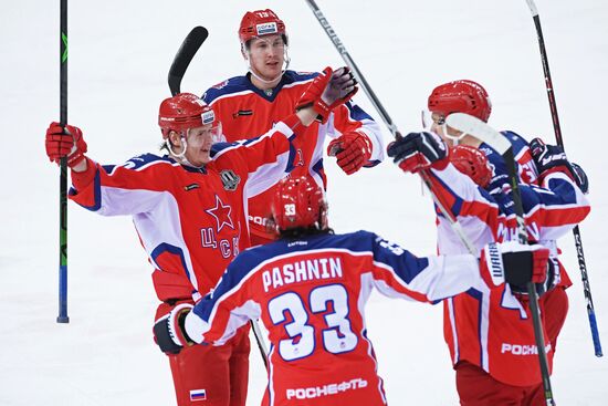 Ice hockey. KHL. CSKA vs. Severstal