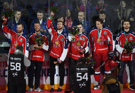Ice hockey. KHL. CSKA vs. Severstal
