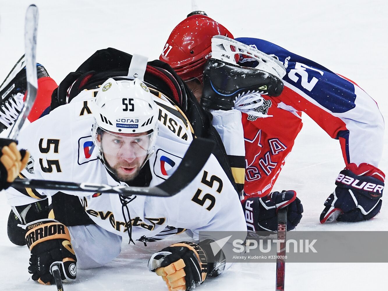 Ice hockey. KHL. CSKA vs. Severstal