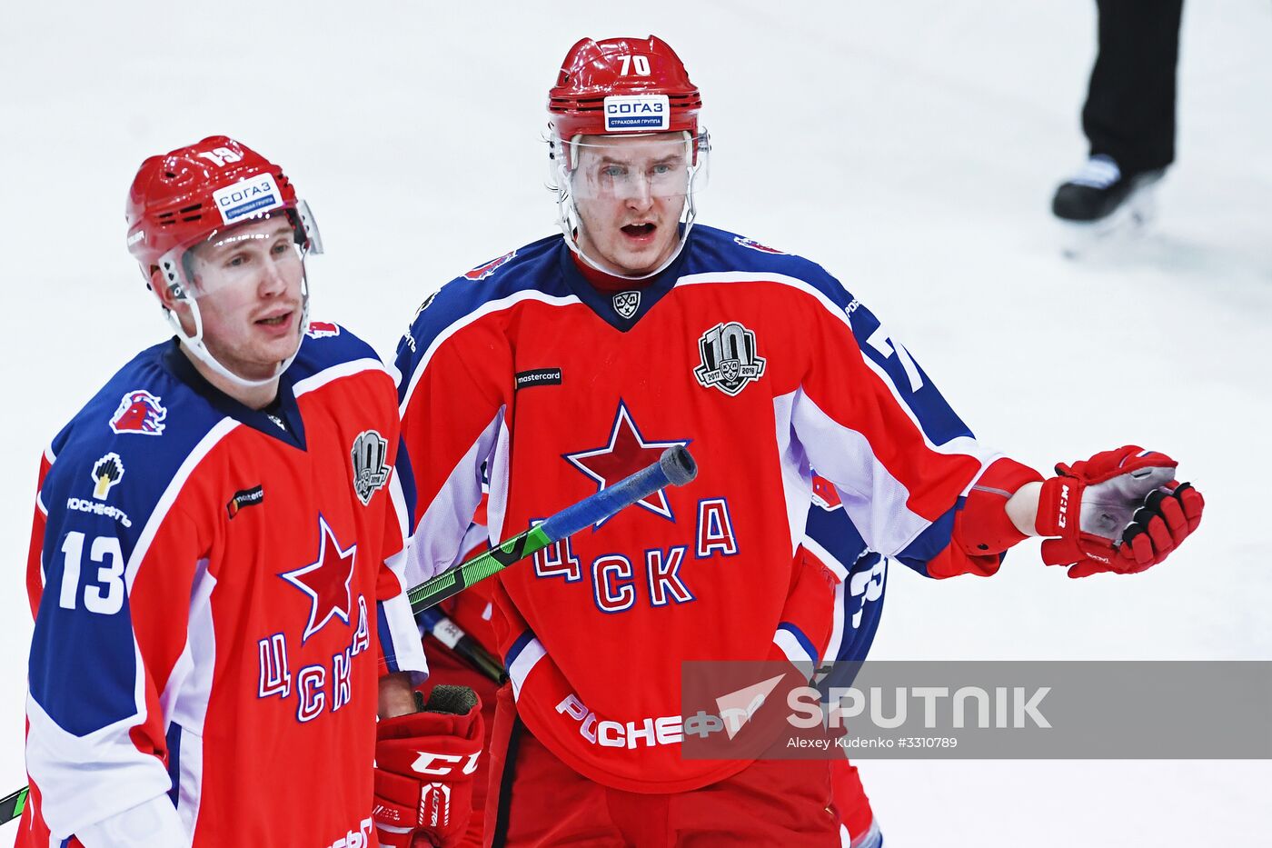 Ice hockey. KHL. CSKA vs. Severstal