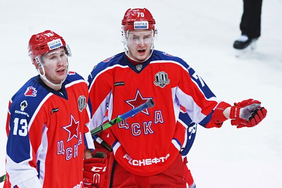 Ice hockey. KHL. CSKA vs. Severstal