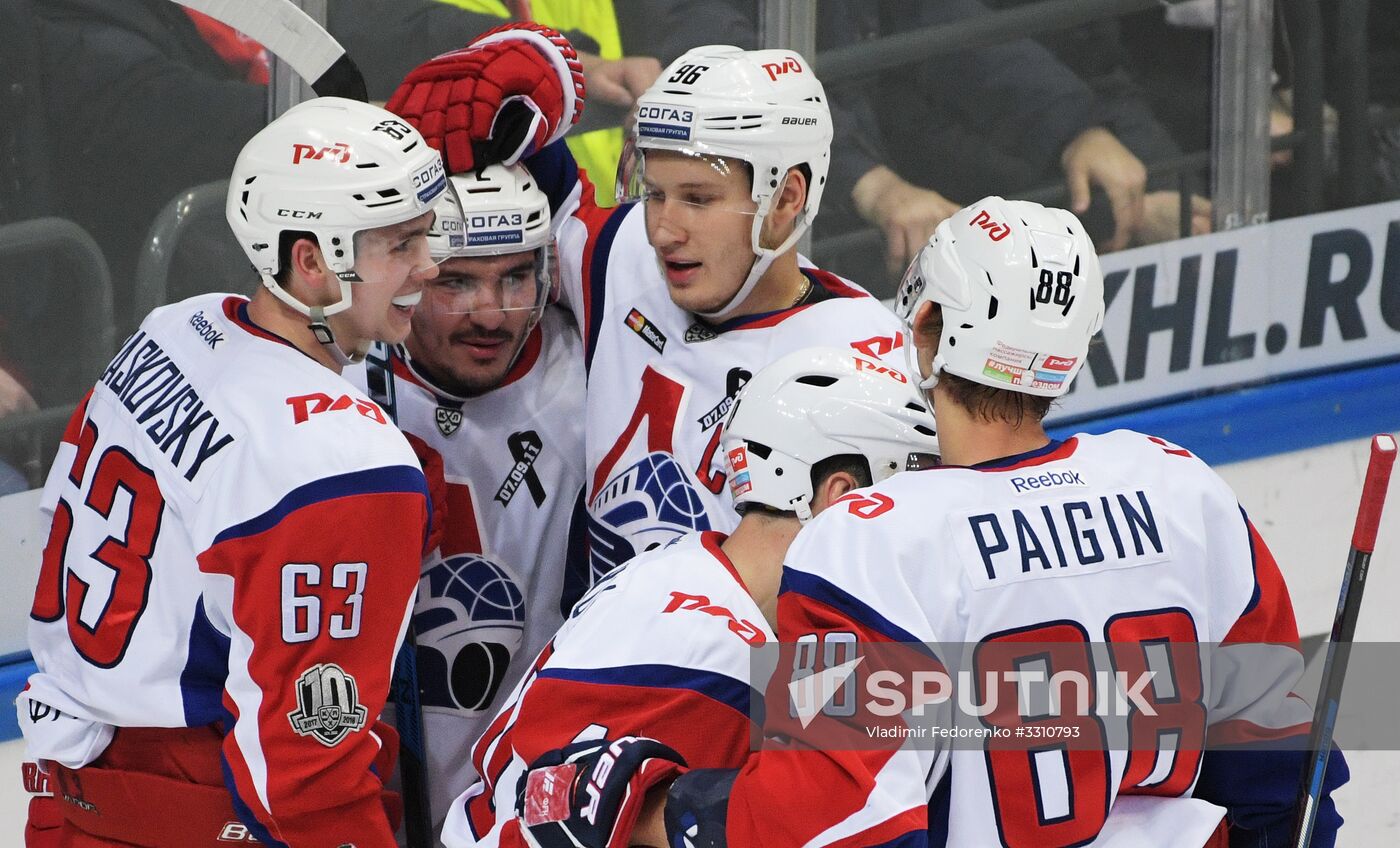 Ice hockey. KHL. Spartak vs. Lokomotiv
