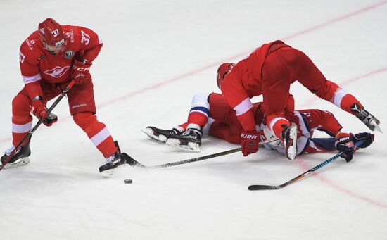 Ice hockey. KHL. Spartak vs. Lokomotiv