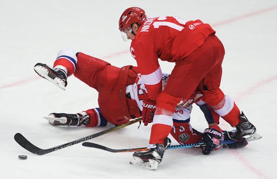 Ice hockey. KHL. Spartak vs. Lokomotiv