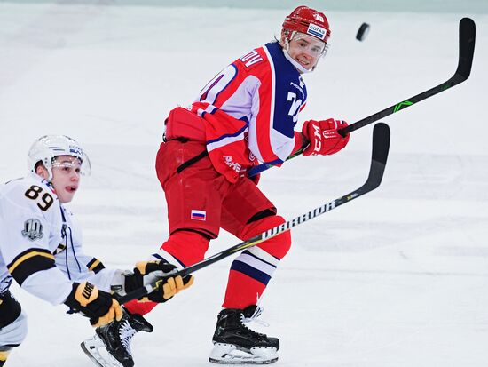 Ice hockey. KHL. CSKA vs. Severstal