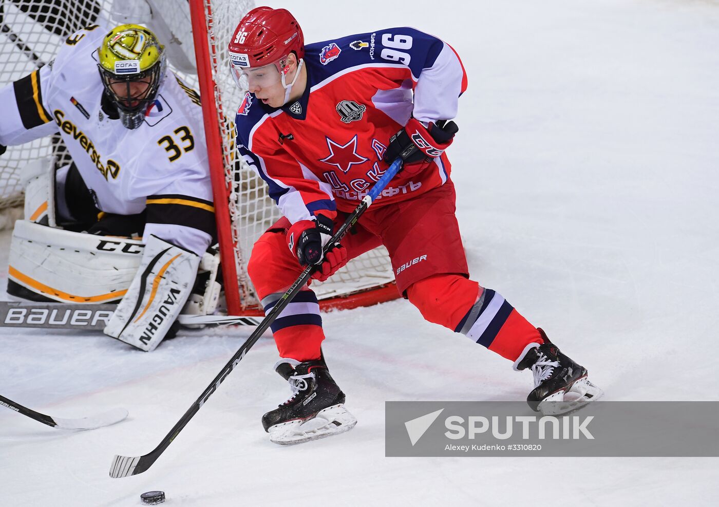 Ice hockey. KHL. CSKA vs. Severstal