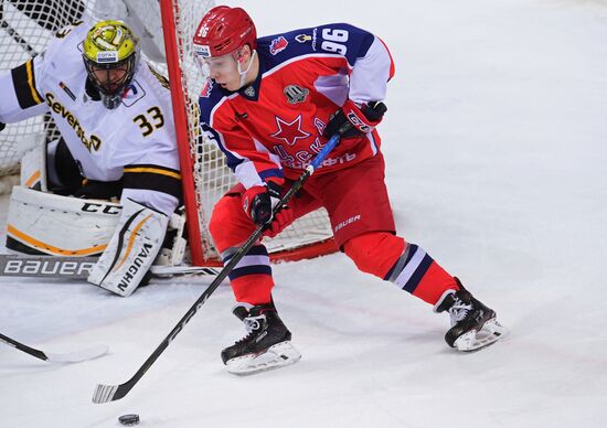 Ice hockey. KHL. CSKA vs. Severstal
