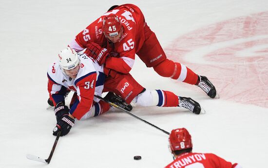 Ice hockey. KHL. Spartak vs. Lokomotiv