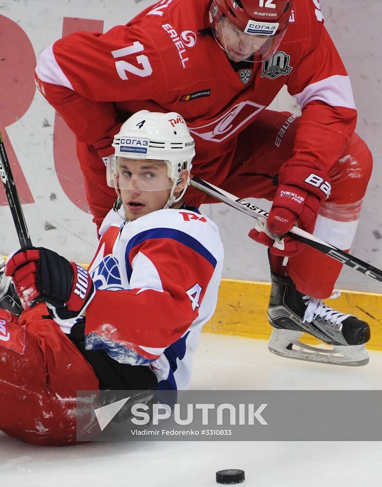 Ice hockey. KHL. Spartak vs. Lokomotiv