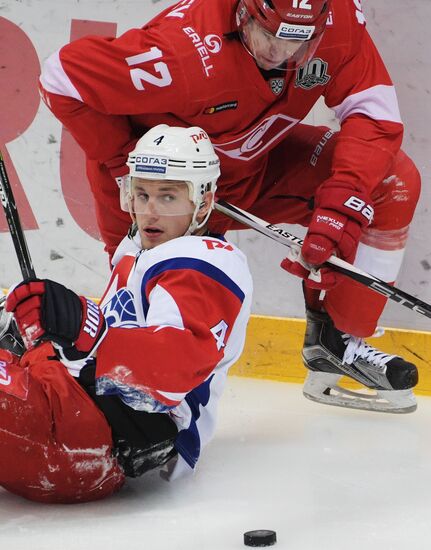 Ice hockey. KHL. Spartak vs. Lokomotiv