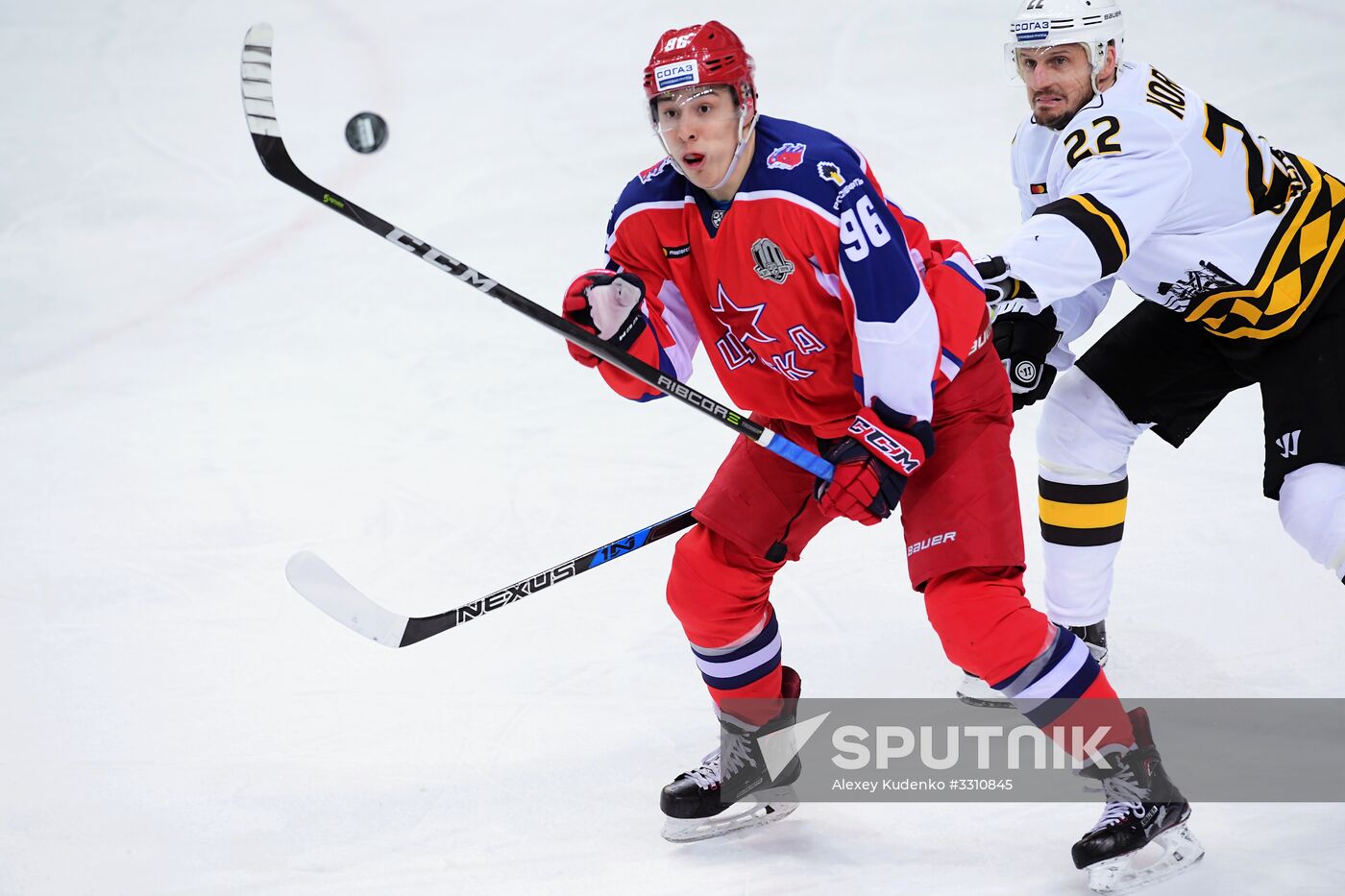 Ice hockey. KHL. CSKA vs. Severstal