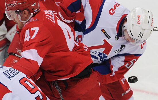 Ice hockey. KHL. Spartak vs. Lokomotiv