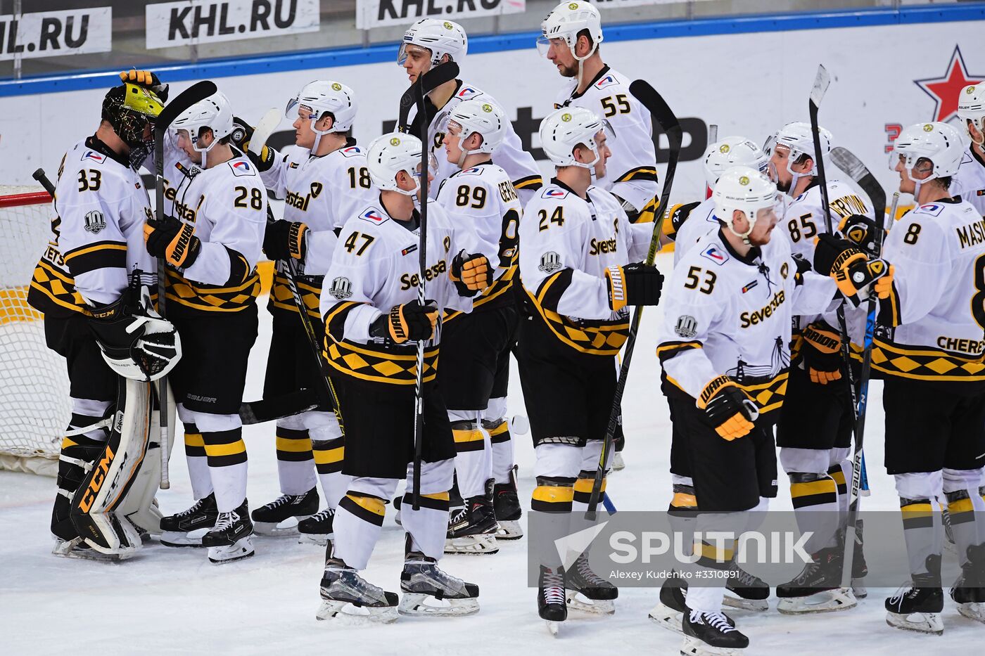 Ice hockey. KHL. CSKA vs. Severstal