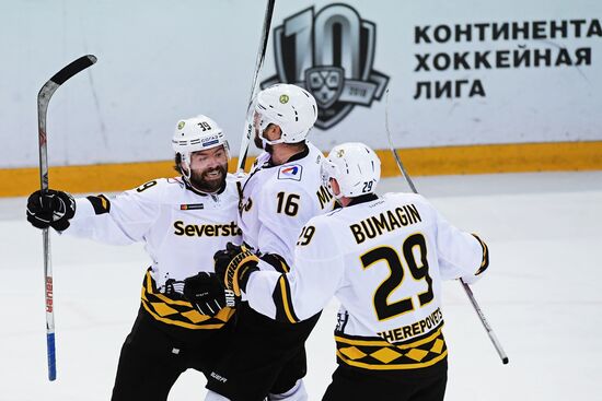Ice hockey. KHL. CSKA vs. Severstal