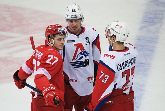 Ice hockey. KHL. Spartak vs. Lokomotiv