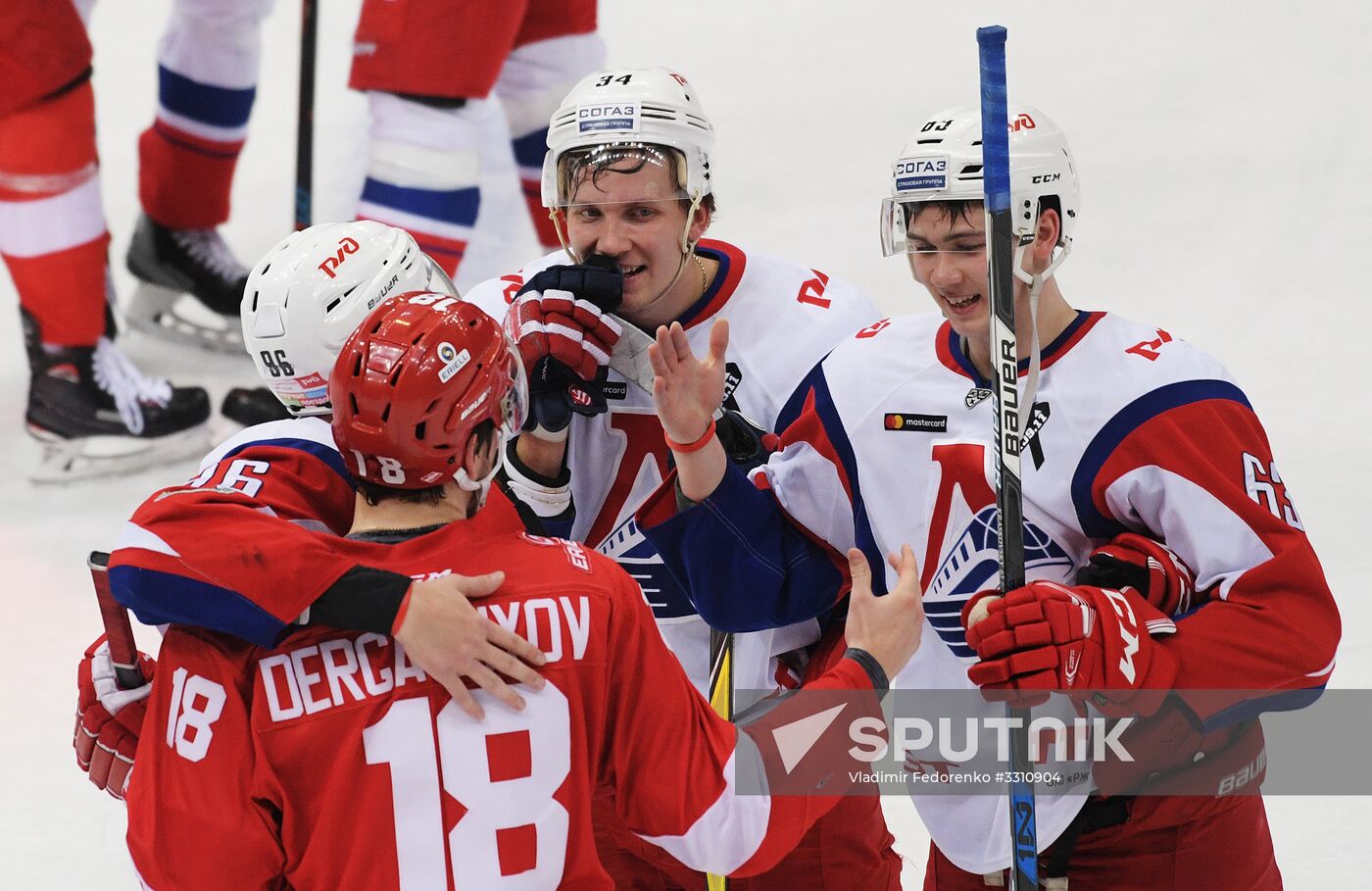 Ice hockey. KHL. Spartak vs. Lokomotiv