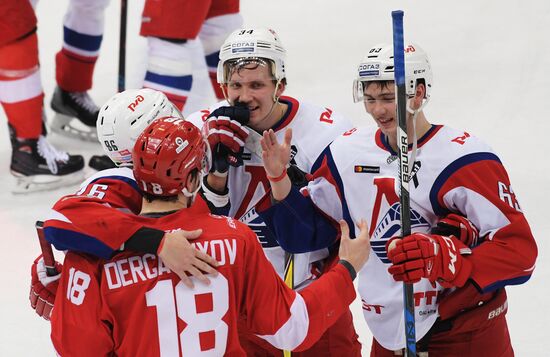Ice hockey. KHL. Spartak vs. Lokomotiv