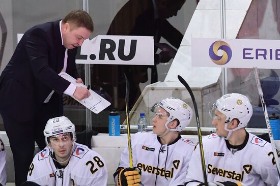 Ice hockey. KHL. CSKA vs. Severstal