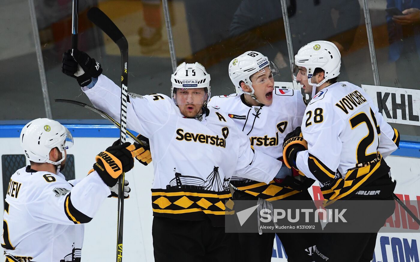 Ice hockey. KHL. CSKA vs. Severstal