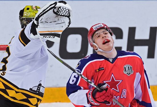 Ice hockey. KHL. CSKA vs. Severstal