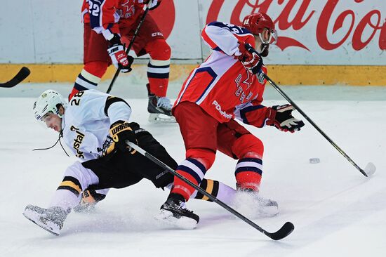 Ice hockey. KHL. CSKA vs. Severstal