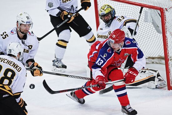 Ice hockey. KHL. CSKA vs. Severstal